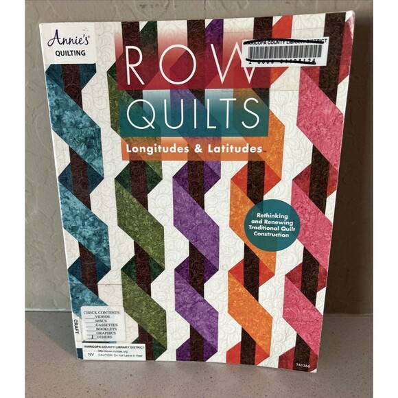 Row Quilts, Longitudes & Latitudes Annie's Quilting Retired Library Copy - Picture 1 of 5